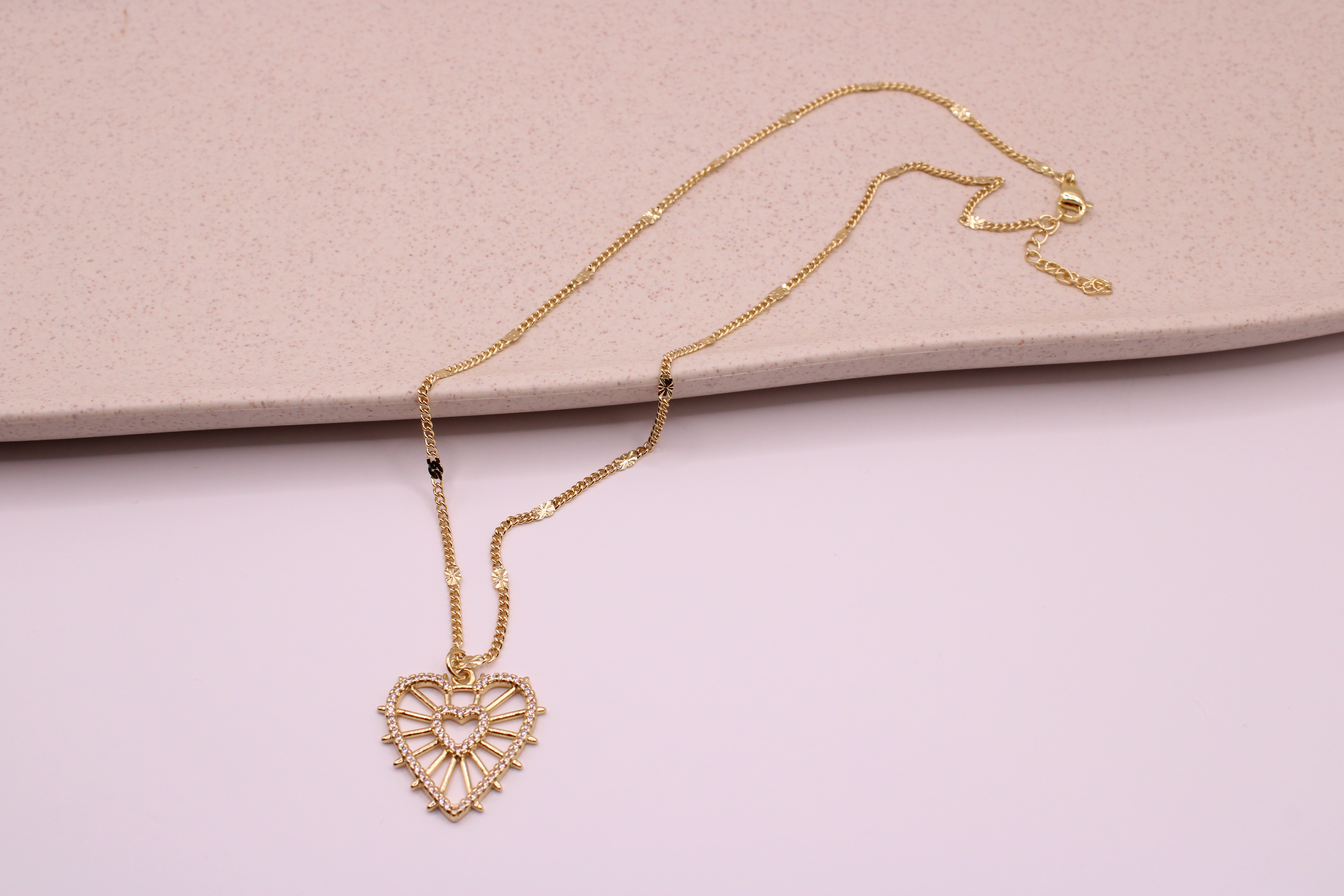 Crossed Heart Chain